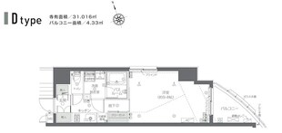 若松河田駅 徒歩4分 9階の物件間取画像
